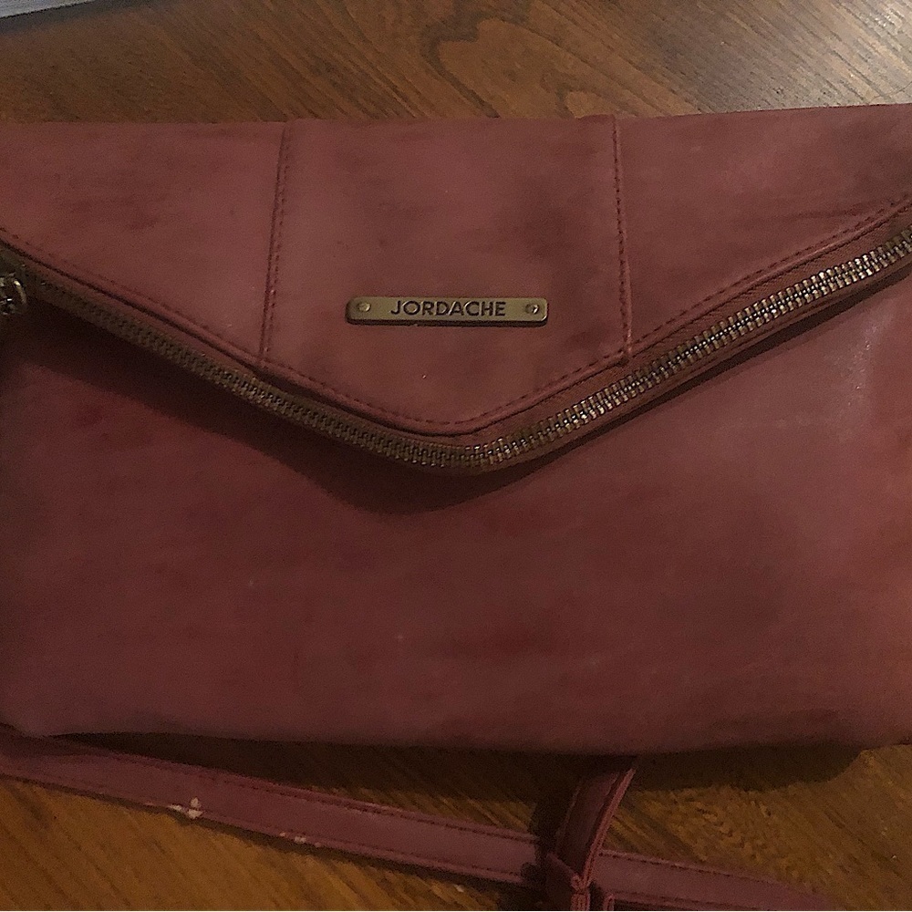 3/$30 - JORDACHE vintage leather crossbody envelope style purse